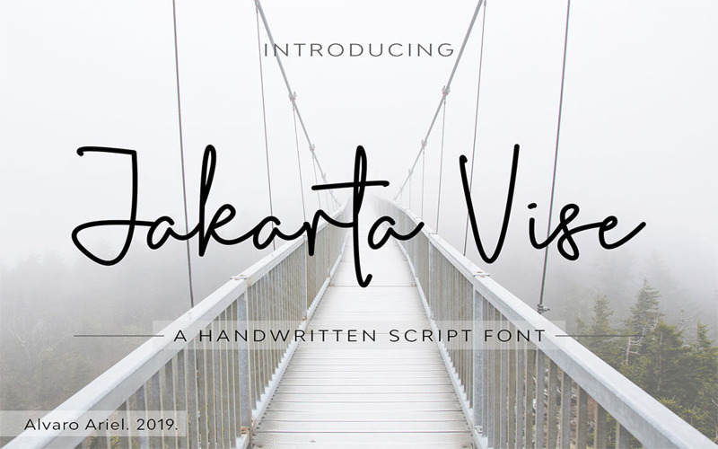 Download Шрифт "Jakarta Vise Font" / Jakarta Vise Font - Шрифт на тему графика font,handwritten,script,signature,minimalist,casual,branding,fashion,design,stylish,logo