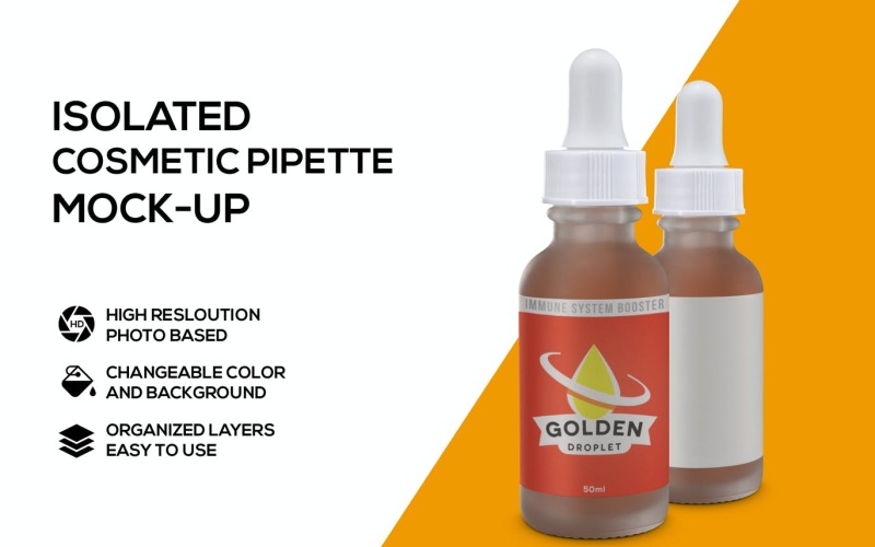 Modello di prodotto per pipette cosmetiche