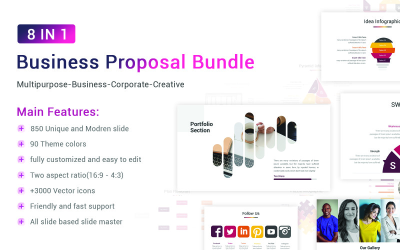Plantilla de PowerPoint - paquete de propuesta de negocios