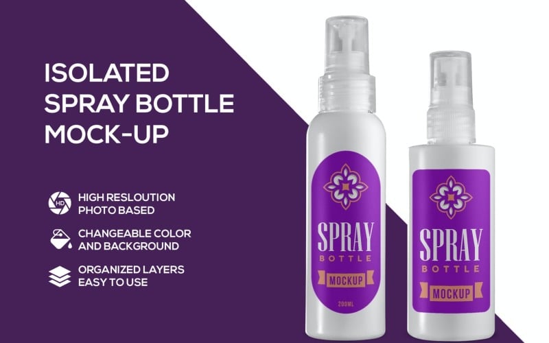 Download Мокап для продукта "Plastic Pray Bottle product mockup" / Plastic Pray Bottle product mockup - Мокап для продукта на тему графика mock up,product,psd,template,smart object,photoshop,layered