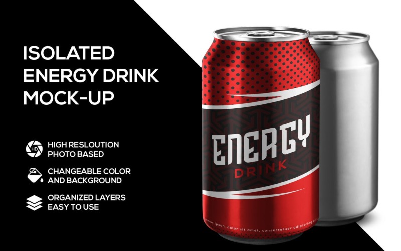 Download Мокап для продукта "Soda Can product mockup" / Soda Can product mockup - Мокап для продукта на тему графика mock up,product,psd,template,smart object,photoshop,layered