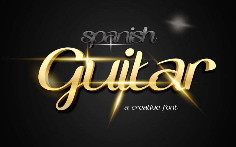 Download Шрифт "Spanish Guitar Font" / Spanish Guitar Font - Шрифт на тему графика font,script,fun,display,decorative