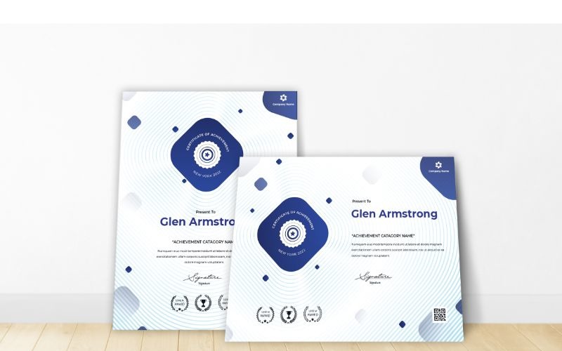 Download Шаблон сертификата "Glen Armstrong Certificate Template" / Glen Armstrong Certificate Template - Шаблон сертификата на тему графика a4,achievement,acknowledgement,adobe illustration,adobe photoshop,appreciation,award,certification,graduation,lancscape,layout,microsoft word,portrait,professional,recognition,template