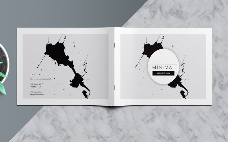 MINIMAL | Brochure d'entreprise A5 - Modèle d'identité d'entreprise