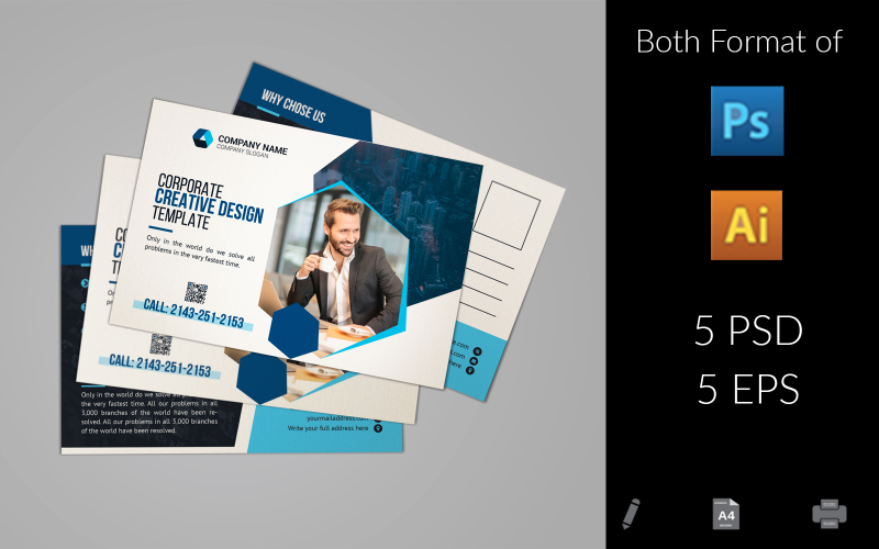 Download Фирменный стиль "Post Card" / Post Card - Фирменный стиль на тему графика 6x4,ad,advert,advertisement,agent,business,business postcard,company,construction,consulting,corporate,creative,design,flyer,housing,illustrator post card,invite post card,post card,post card