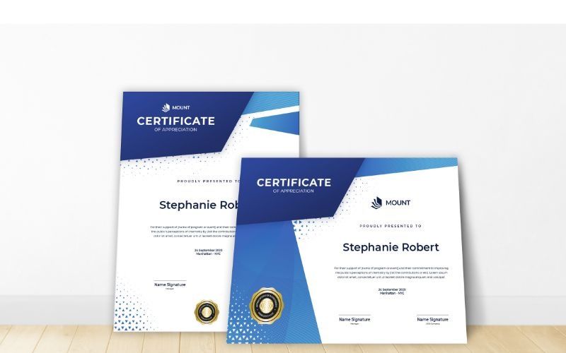 Download Шаблон сертификата "Stephanie Robert Certificate Template" / Stephanie Robert Certificate Template - Шаблон сертификата на тему графика a4,achievement,acknowledgement,adobe illustration,adobe photoshop,appreciation,award,certification,graduation,lancscape,layout,microsoft word,portrait,professional,recognition,template