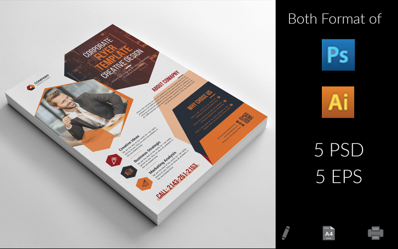 Download Фирменный стиль "Triangle Business Flyer" / Triangle Business Flyer - Фирменный стиль на тему графика flyer,corporate,liflet,computer,internet,stationery,poster,blue,hiquality,official,sample,business,logo,professional,modern,art,standard,creative,graphics,colorful