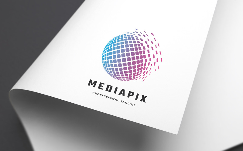 Download Шаблон логотипа "Mediapix v.2 Logo Template" / Mediapix v.2 Logo Template - Шаблон логотипа на тему графика 3d,ball logo,clean brand,colorful,creative tree,developer,digital identity,elegant,entertainment,geek,group,ideal,internet,it community,media,mobile data,modern,pixel designer,print,print rea