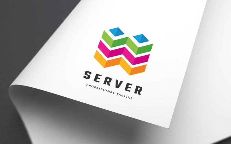 Modèle de logo Infinity Server