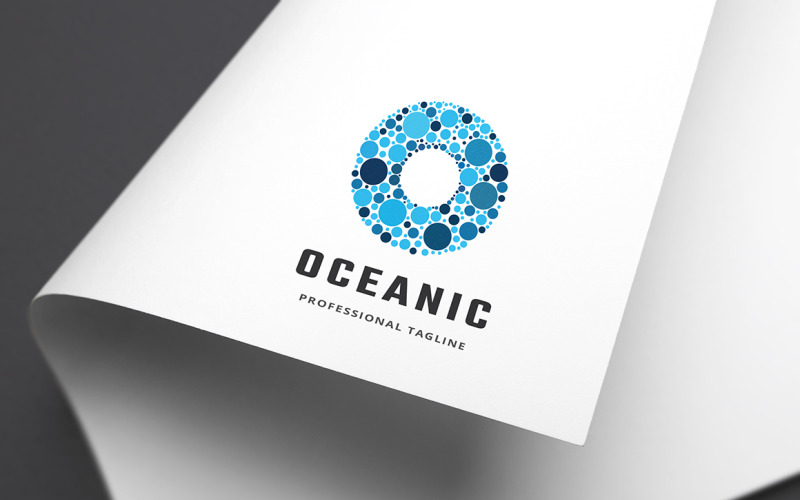 Modèle de logo océanique