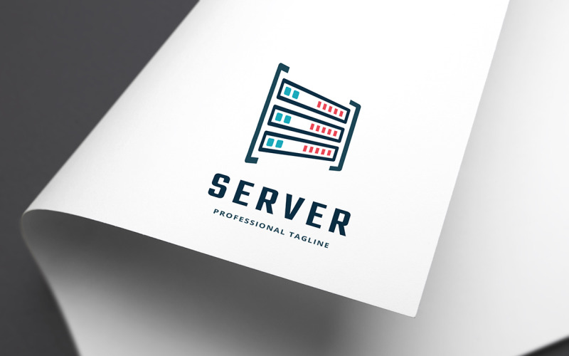 Modello di logo del server