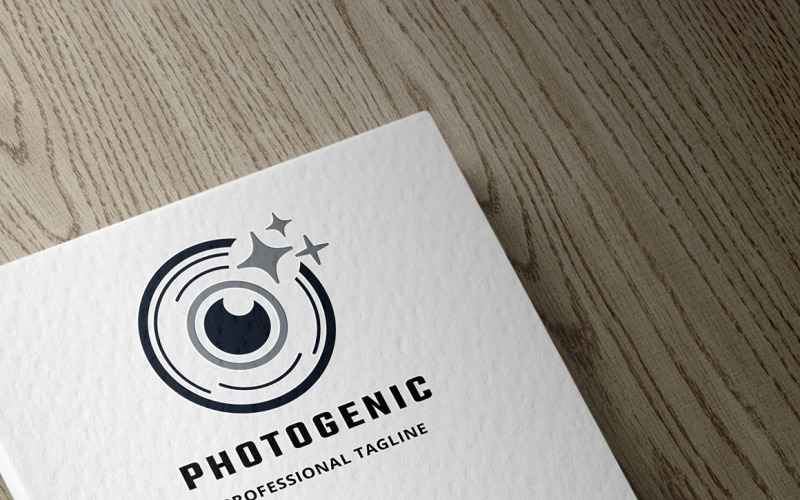 Modelo de logotipo fotogênico