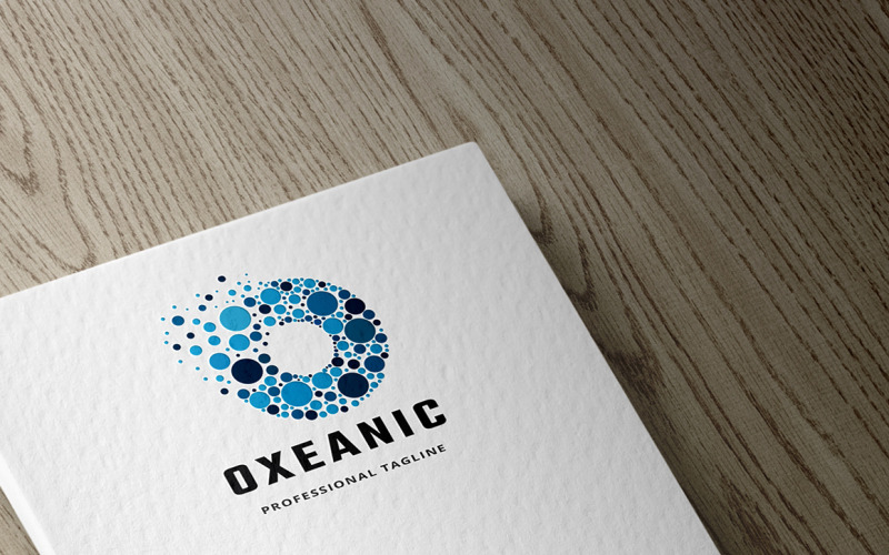 O lettera Oxeanic Logo modello