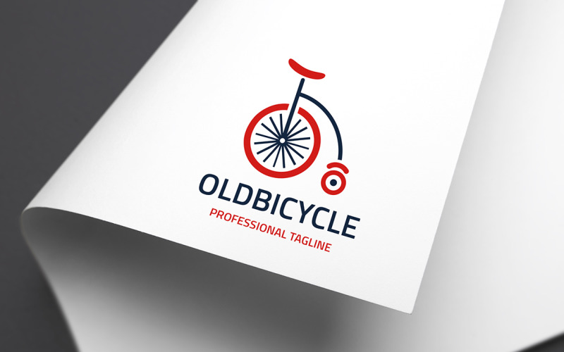 Download Шаблон логотипа "Old Bicycle Logo Template" / Old Bicycle Logo Template - Шаблон логотипа на тему графика antique,bicycle,bicycle logo,big wheel,bike,biking,boneshaker,brand,collector,cycle,cycle logo,cycling,entertainment,history,identity,literature,marketing,media,old,old bicycle