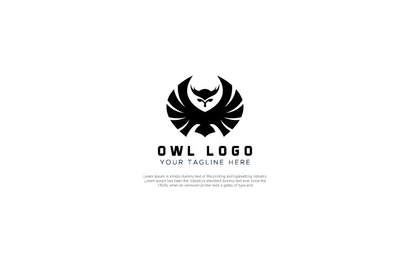 Owl Graphic Design Logo Template Template de Logotipo №156440