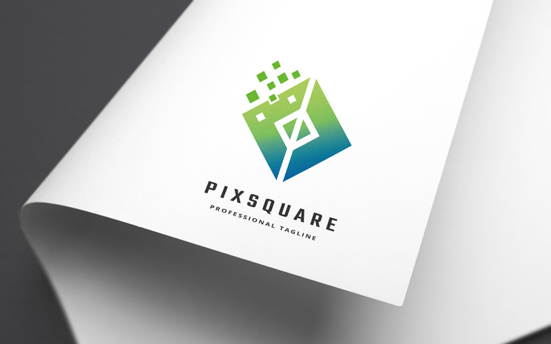Download Шаблон логотипа "Pixel Square Logo Template" / Pixel Square Logo Template - Шаблон логотипа на тему графика box,brand,branding,business,central,consultant,core,corporate,creative,cube,cubic,cubical,digital,dimension,entertainment,experience,expert,global,hexagon,hexagonal