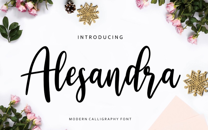 Шрифт сучасної каліграфії Alesandra