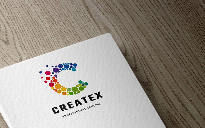 Буква C - шаблон логотипа Createx