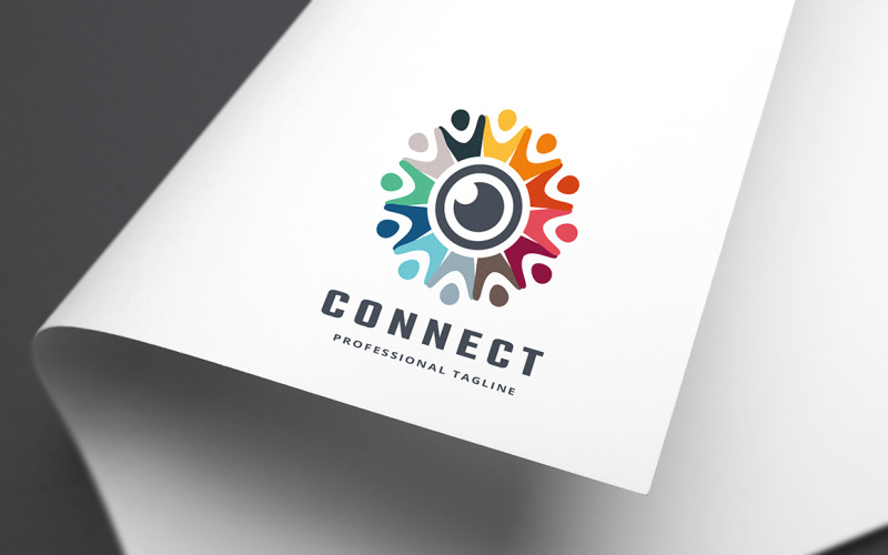 Download Шаблон логотипа "Connect Logo Template" / Connect Logo Template - Шаблон логотипа на тему графика association,charity,clean,club,communication,community logo,connect,connected people,connecting people,connection,consulting,corporate,endless,family,group,human interaction,human network,hum