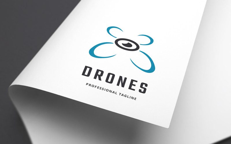 Drones Logo Şablonu