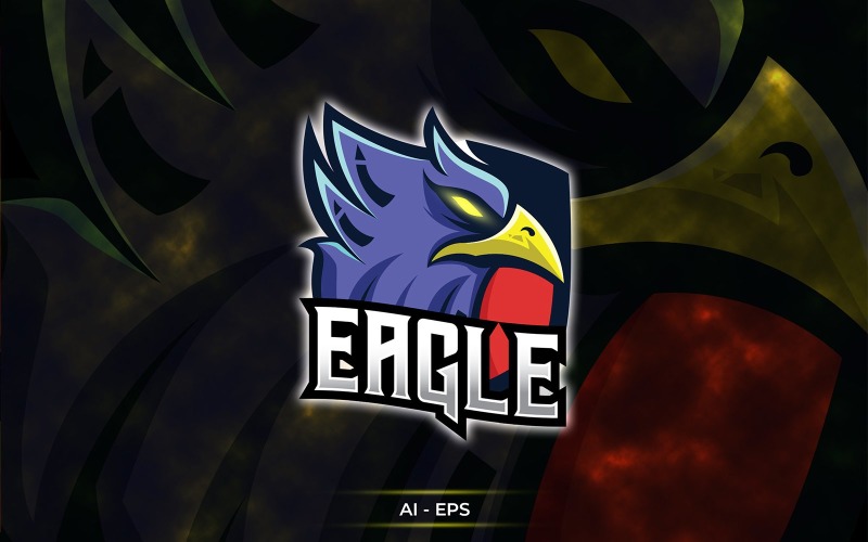 Download Шаблон логотипа "Eagle Logo Template" / Eagle Logo Template - Шаблон логотипа на тему графика logo template,eagle,modern,team,basketteam,sport,extremesport,raw,high,quality
