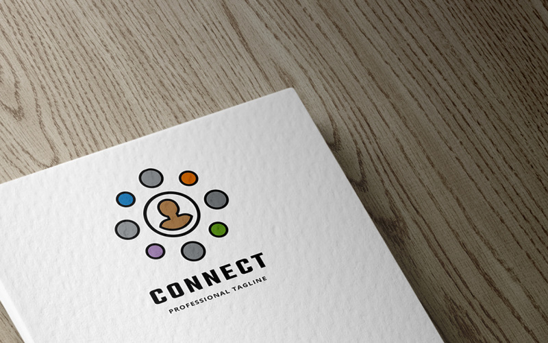 Download Шаблон логотипа "Human Connect Logo Template" / Human Connect Logo Template - Шаблон логотипа на тему графика agency,board,business,committee,community,connect,connection,data,firm,global,group,human,information,international,link,modern,network,panel,professional,share