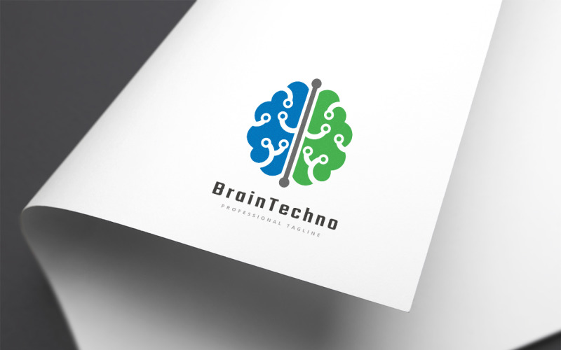 Download Шаблон логотипа "Brain Techno Logo Template" / Brain Techno Logo Template - Шаблон логотипа на тему графика ai,brain,brain logo,brainstorm,bright,cerebral,cortex,creation,creative,creativity,development,entertainment,geek,idea,influx,intelligence,intelligent,media,nerd,network