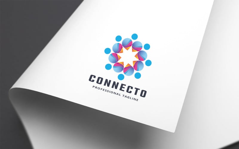 Download Шаблон логотипа "Connecto Logo Template" / Connecto Logo Template - Шаблон логотипа на тему графика agency,association,brand,branding,business,charity,chat,child,club,company,connect,connection,corporate,creative,design,grow,human,internet,kindergarten,media
