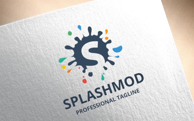 Download Шаблон логотипа "Letter S - Splashmod Logo Template" / Letter S - Splashmod Logo Template - Шаблон логотипа на тему графика abstract,advertising,aqua,branding,colorful,creative,creative agency,design,drop,entertainment,eps file,fresh,ink,innovation,kid,kindergarten,logo,marketing,modern,paint