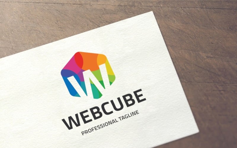 Letter W - Web Cube Logo Template
