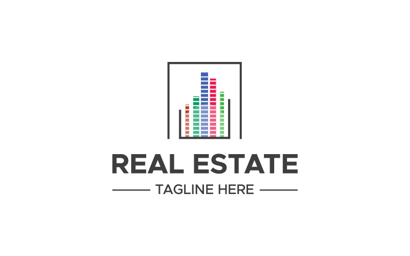 Modello di logo immobiliare è possibile utilizzare questo logo perfetto per le attività immobiliari