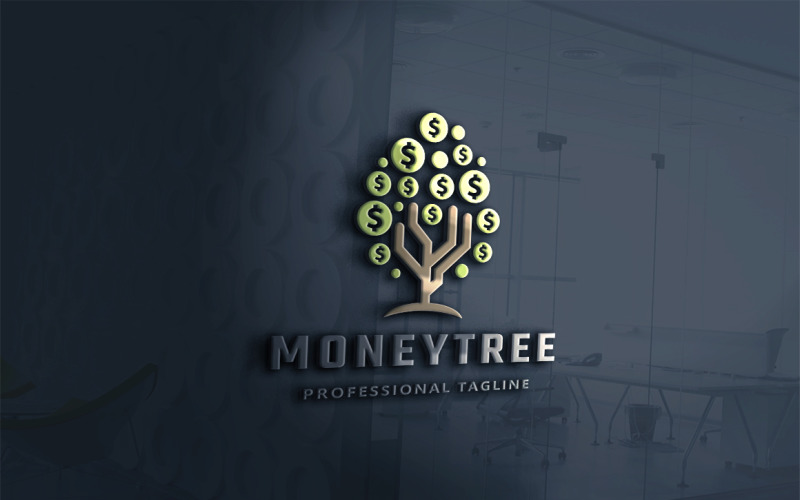 Download Шаблон логотипа "Money Tree Logo Template" / Money Tree Logo Template - Шаблон логотипа на тему графика agency,brand,branding,business,cube,finance,finances,financial,firm,forest,fund,funds,group,hexa,hexagon,identity,invest,investment,leaves,management