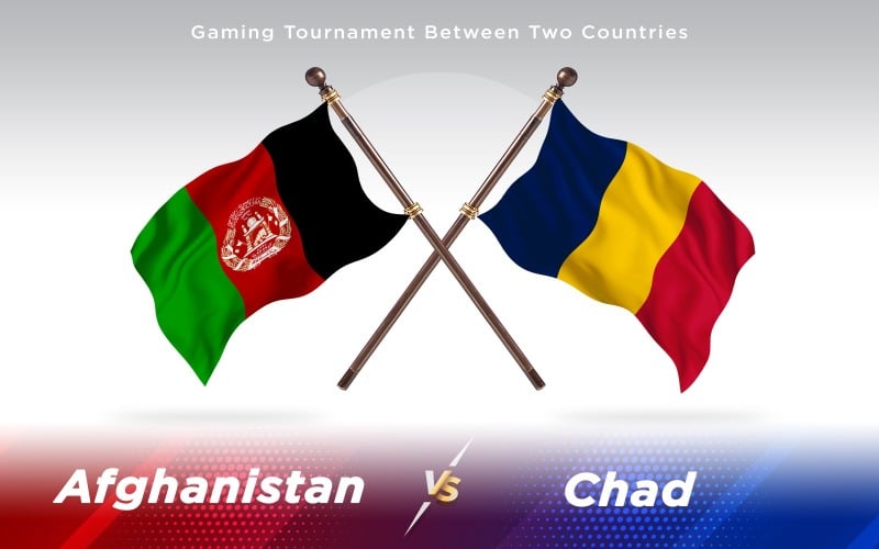 Download Иллюстрация "Afghanistan versus Chad Two Countries Flags - Illustration" / Afghanistan versus Chad Two Countries Flags - Illustration - Иллюстрация на тему графика national,patriotic,europe,asia,republic,map,flag,country,cartography,geography,nation,illustration,graphic,vector,state,world,isolated,symbol,border,icon