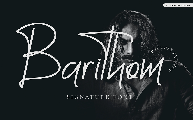 Download Шрифт "Barithom Signature Font" / Barithom Signature Font - Шрифт на тему графика calligraphy,font,text,typography,graphic,letter,type,signature,style,script,art,creative,black,logo,brush,white,banner,symbols,minimalist,monoline