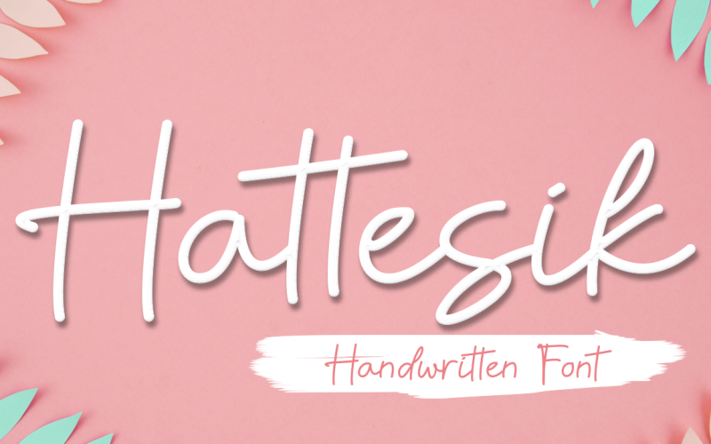 Download Шрифт "Hattesik Font" / Hattesik Font - Шрифт на тему графика hattesik,monoline,script,quotes,food,film,poster,flyer,banner,cards
