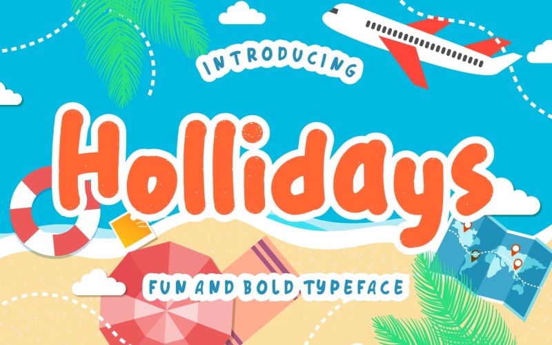 Download Шрифт "Hollidays Fun Children Typeface Font" / Hollidays Fun Children Typeface Font - Шрифт на тему графика handwriting,handwritten,brush,modern,business,logo,typography,retro,branding,happy,fun,happiness,joyful,kids,children