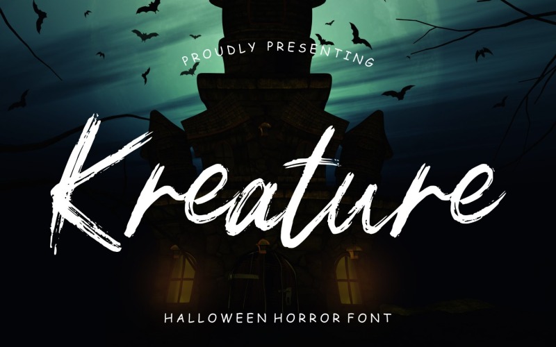 Download Шрифт "Kreature Halloween Horror Font" / Kreature Halloween Horror Font - Шрифт на тему графика script,branding,handwriting,handwritten,brush,quotes,calligraphy,logo,typography,signature,elegant,invitation,wedding,vintage,fashion