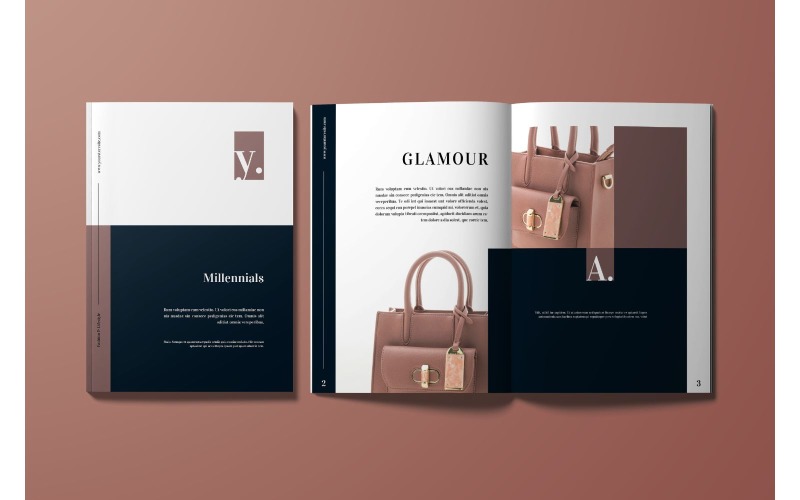 Download Фирменный стиль "Magazine  Glamour - Corporate Identity Template" / Magazine  Glamour - Corporate Identity Template - Фирменный стиль на тему графика magazine,template,print,editorial,catalog,brochure,look,layout,lifestyle,elegant,modern,clean,design,cover,page