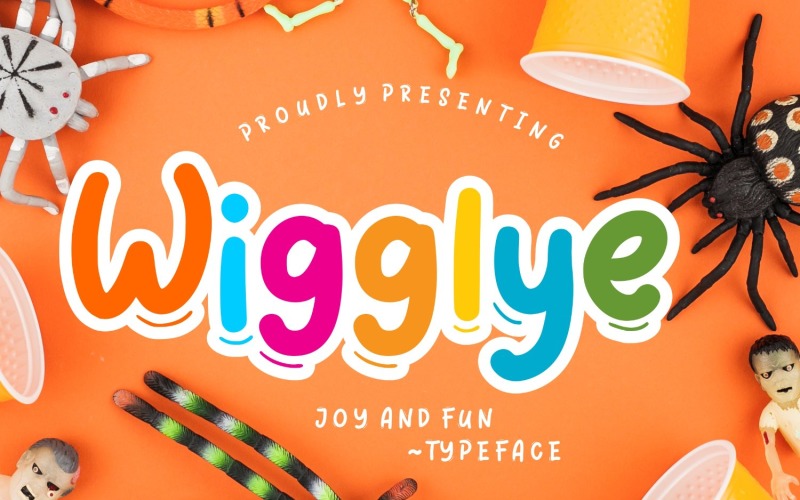 Wigglye Joy & Fun Typeface Yazı Tipi