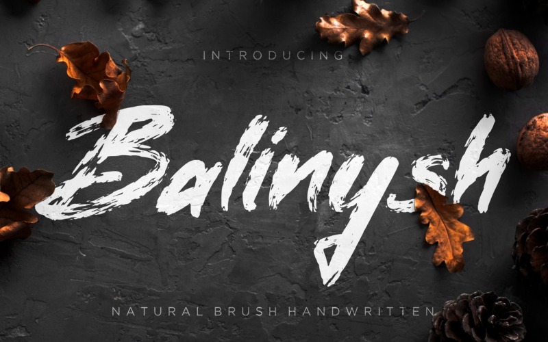 Balinysh Natural Brush handgeschreven lettertype
