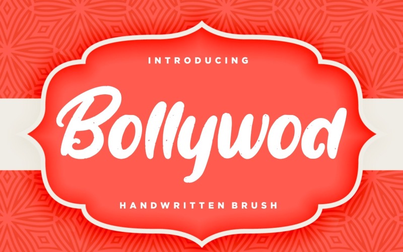 Bollywod handgeschreven penseel lettertype