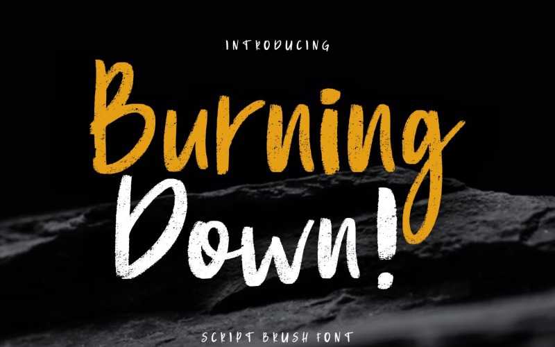 Download Шрифт "Burning Down Brush Font" / Burning Down Brush Font - Шрифт на тему графика script,branding,handwriting,handwritten,brush,quotes,calligraphy,logo,typography,signature,elegant,invitation,wedding,vintage,fashion