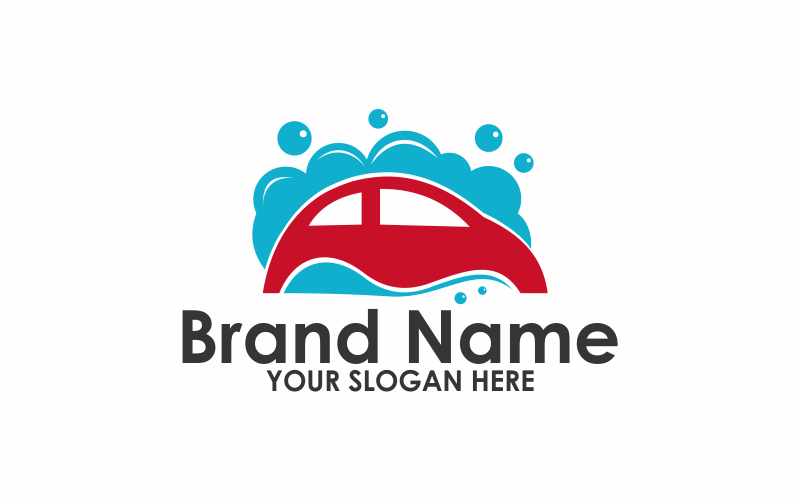 Шаблон логотипа чистого автомобиля