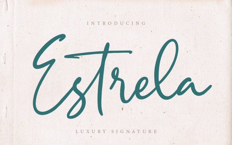 Estrela Luxury Signature字体