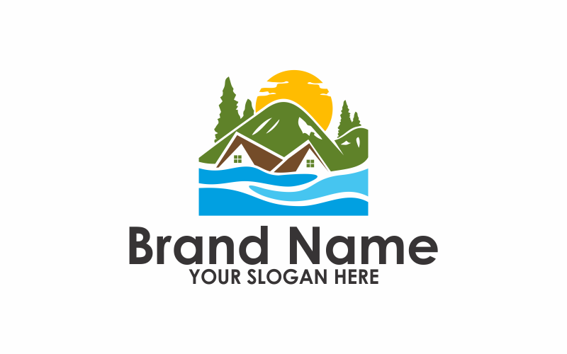 Download Шаблон логотипа "Forest Logo Template" / Forest Logo Template - Шаблон логотипа на тему графика tree,nature,landscape,forest,background,green,wood,park,outdoor,natural,fog,morning,plant,pine,mountain,trees,leaf,woods,panorama,sunny