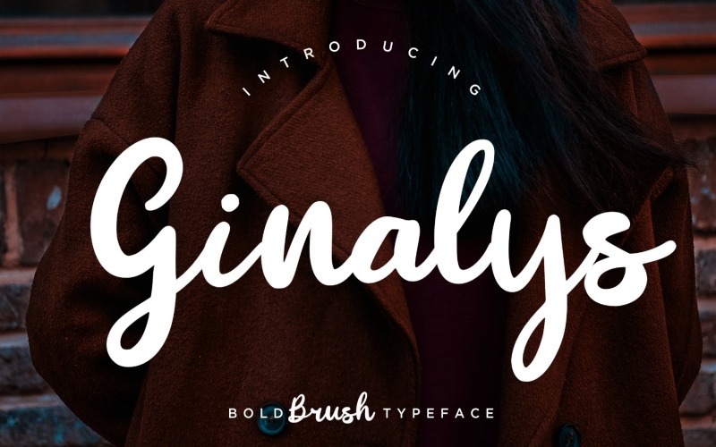 Ginalys Bold Brush-lettertype