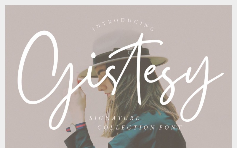 Gistesy Signature Collection betűtípus