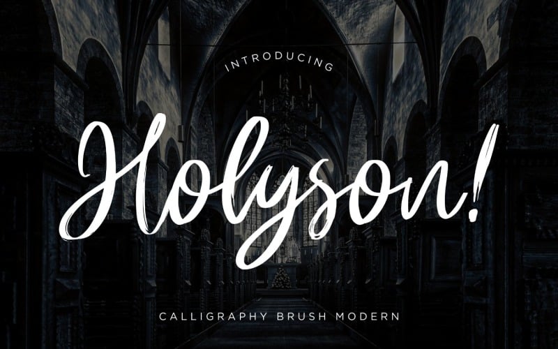 Holyson Calligraphy Brush Font