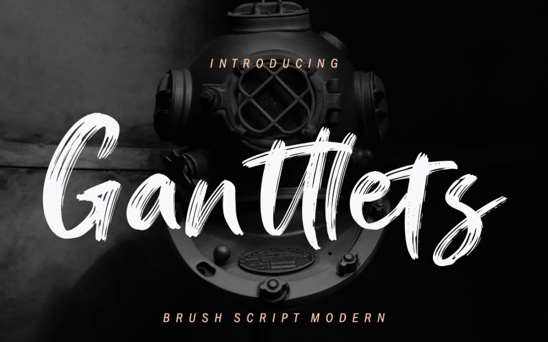 Курсивний шрифт Ganttlets Brush