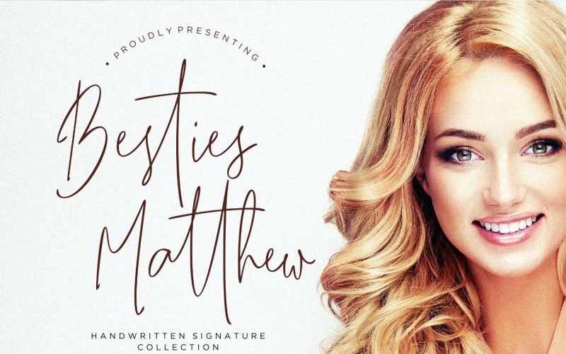 Підписний шрифт Besties Matthew